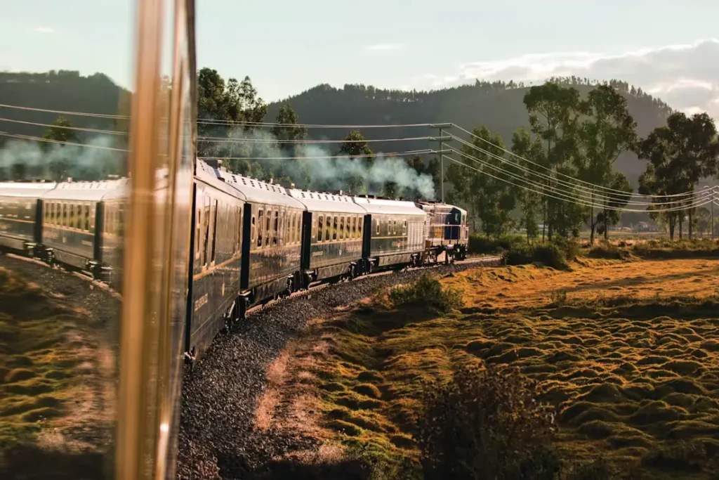 Andean landscape viewed from the Hiram Bingham Train