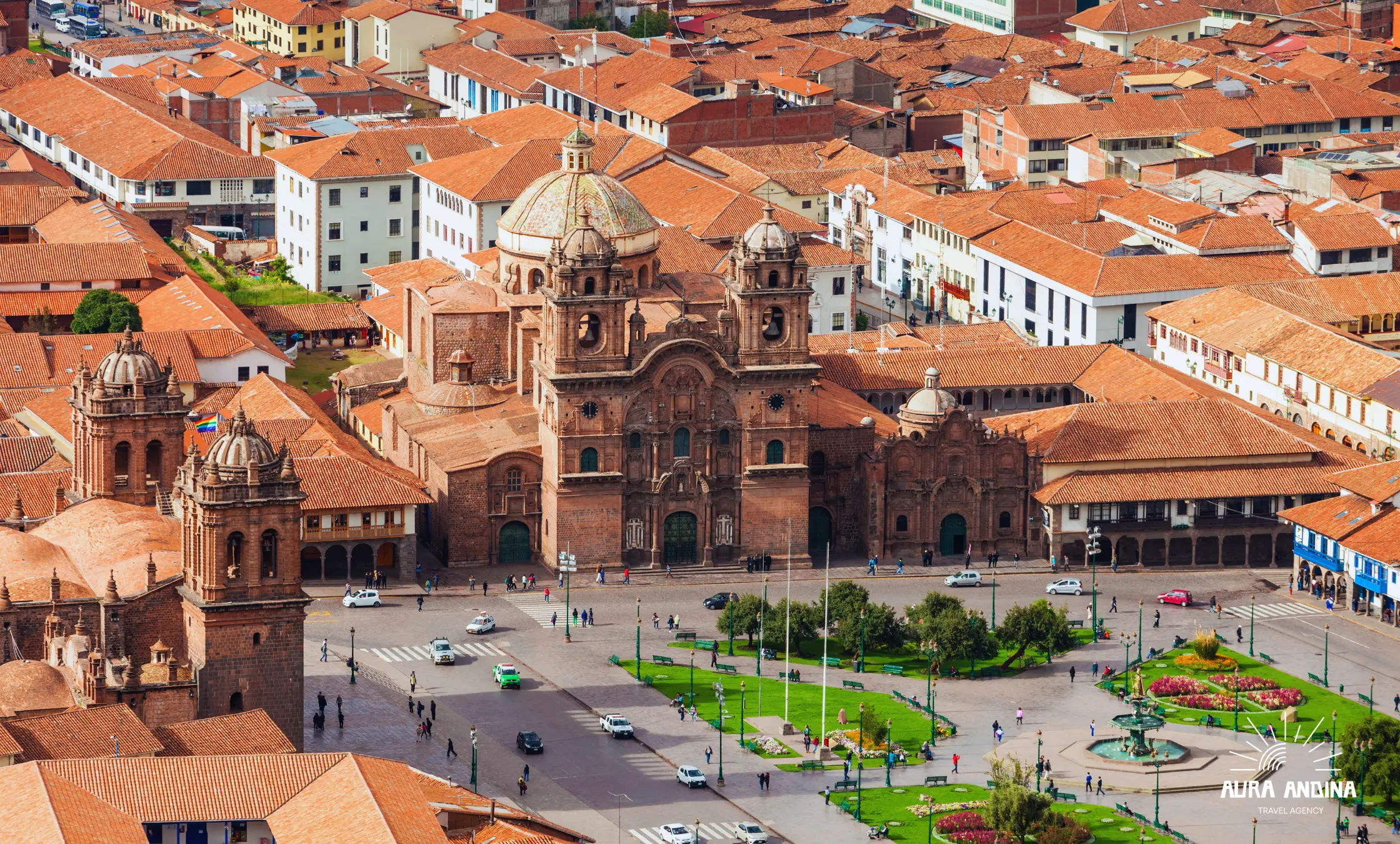 View of Cusco's historic center in Peru