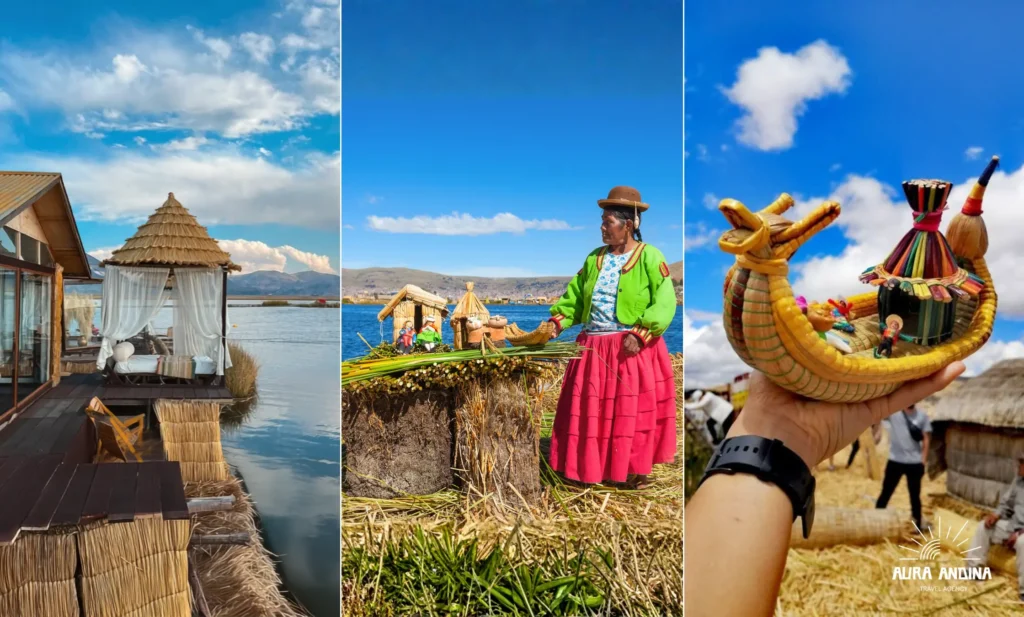 Lake Titicaca and the Andean landscape in Peru
