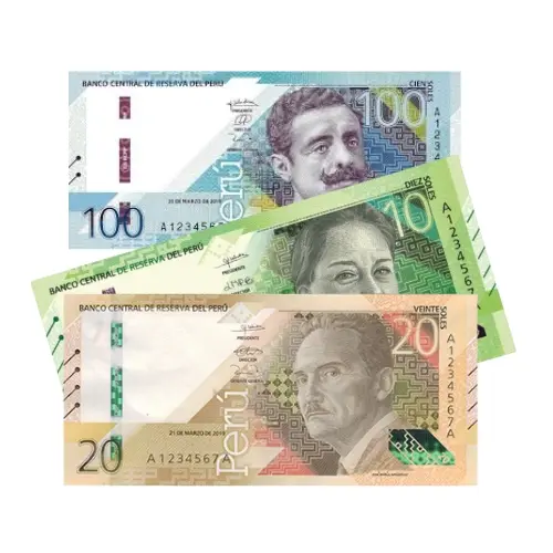 Dinero en efectivo en soles